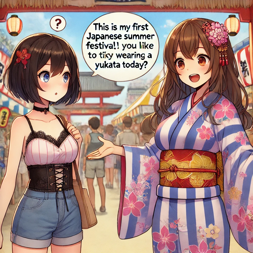 First Yukata Experience: A Summer Festival Adventure