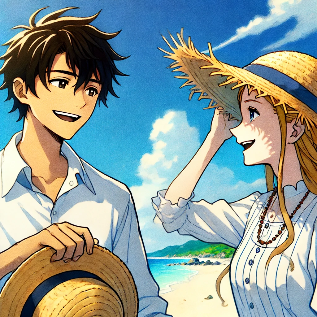 The Enchanting Straw Hat on a Summer Beach