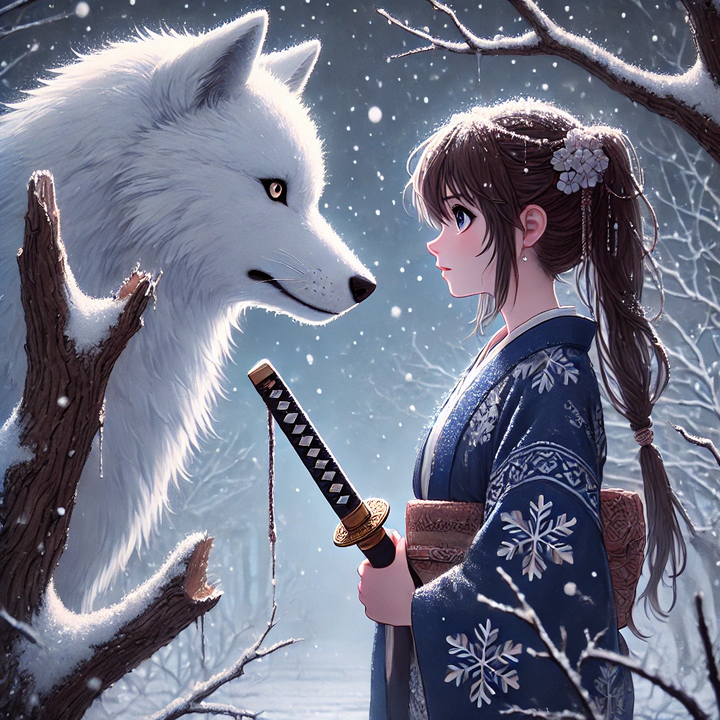 The Winter Blade and the Mysterious Girl: A Tale of Swords and Snow