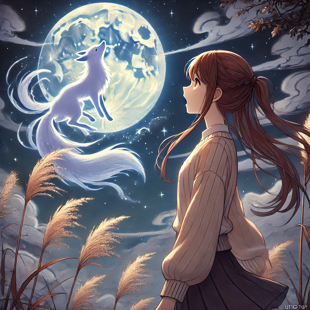 An Enchanting Sight: A Mysterious Fox in the Sky