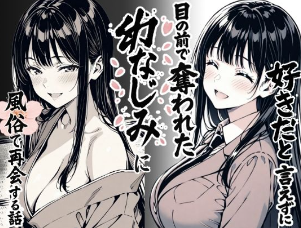 好きだと言えずに目の前で奪われた幼なじみに風俗で再開する話