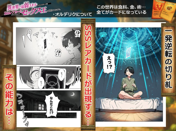異世界で最弱スキルしかもらえなかった俺、SSSレアカードを手に入れたのでセックス王を目指すことにする。