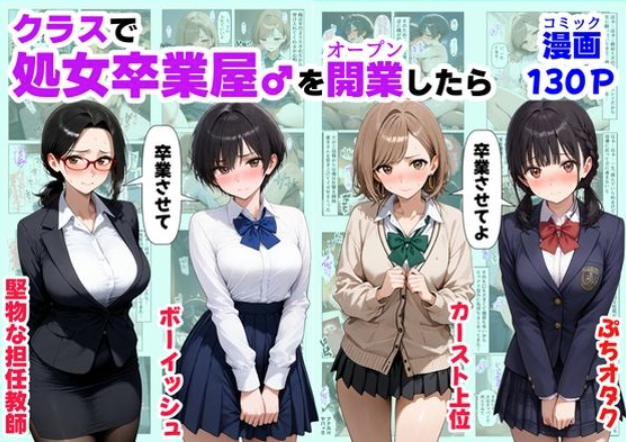 クラスで【処女卒業屋】を開業したら｜美少女たちとのコミカルで濃厚な物語