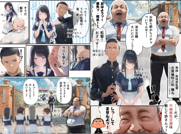 想いを寄せていた幼馴染みが中年メタボ教師(BMI40)と肉体関係だった件
