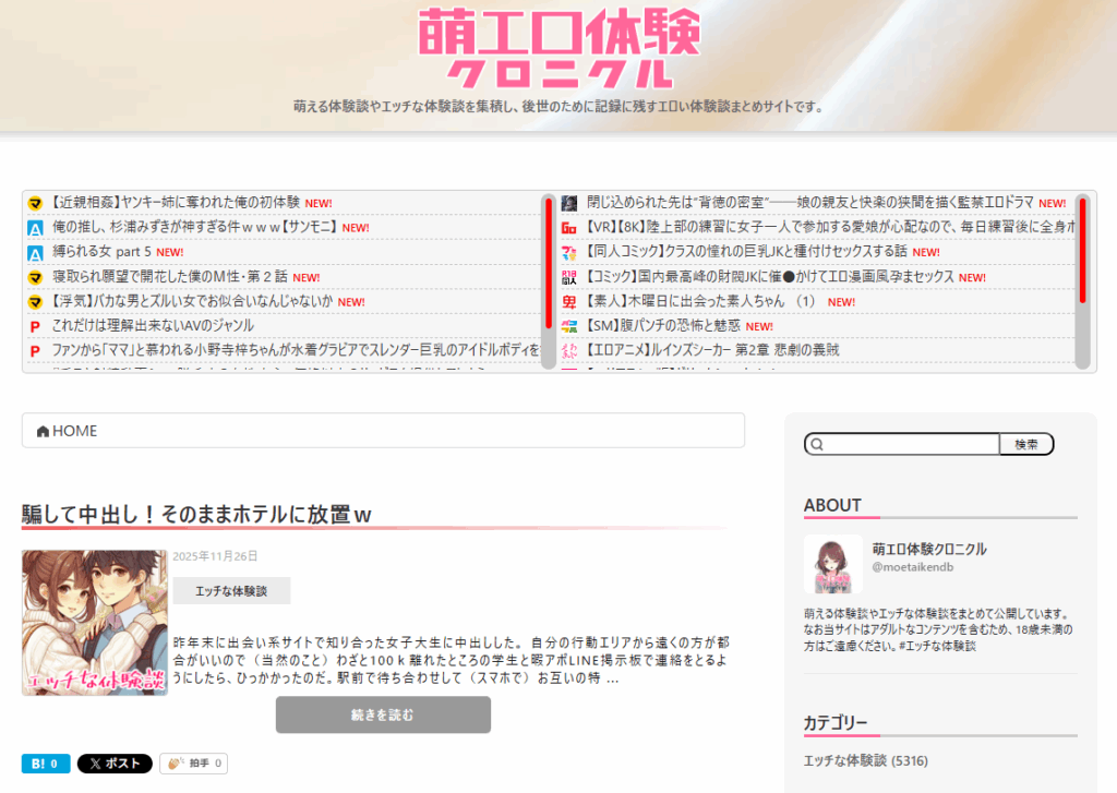 萌エロ体験クロニクル