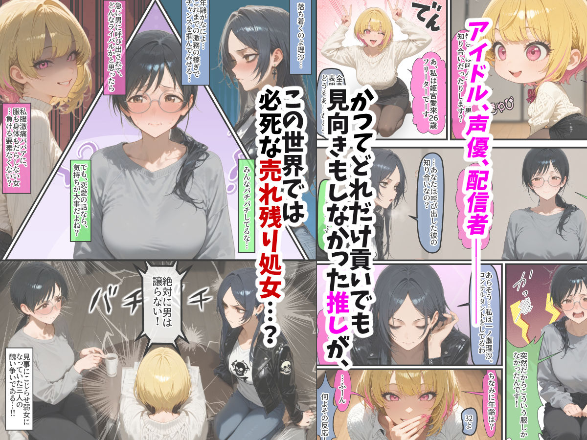 貞操逆転世界では元推し達が処女をこじらせてチン媚びしてくる(4/6)