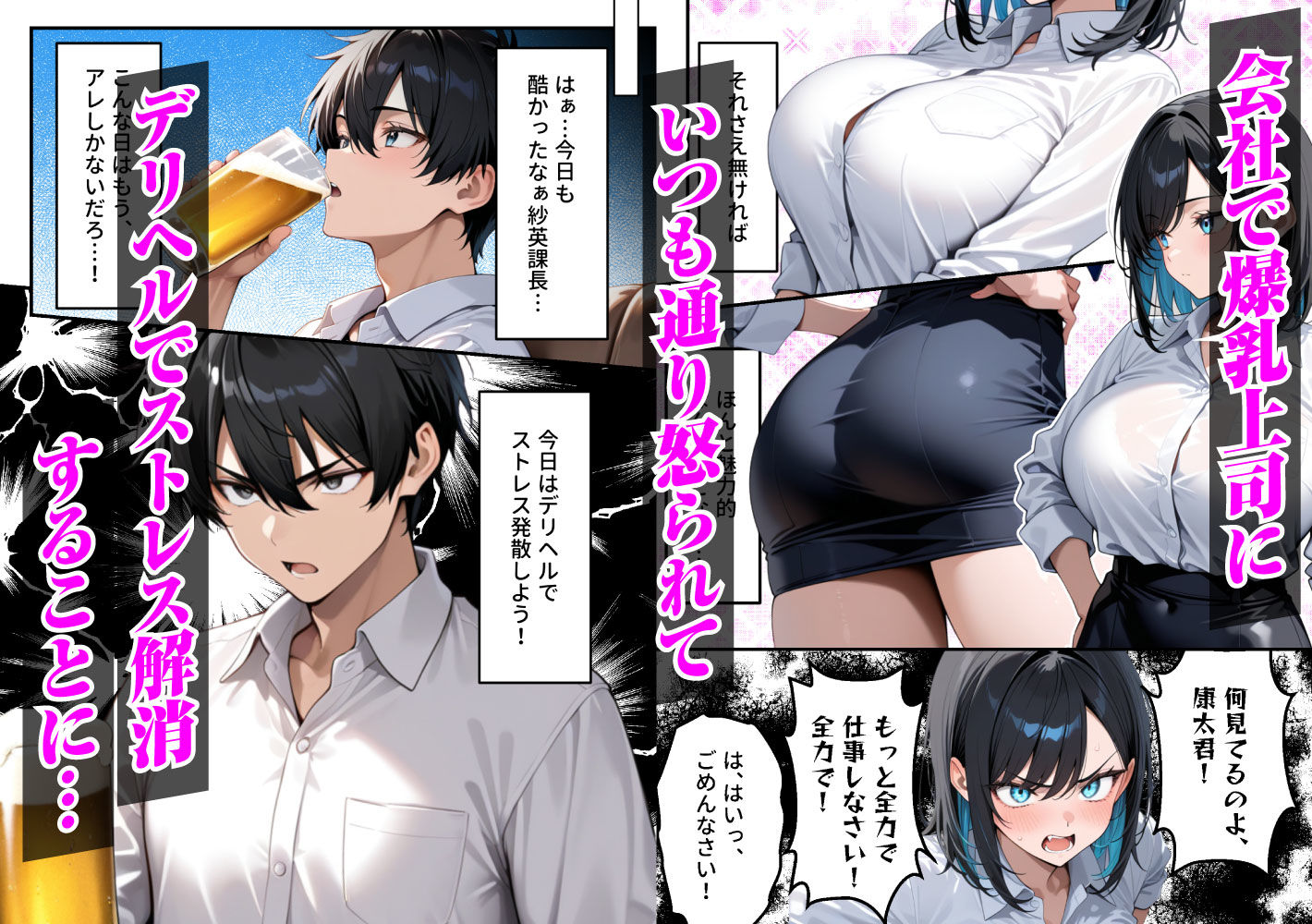 デリヘル呼んだらいじわるな上司が来た