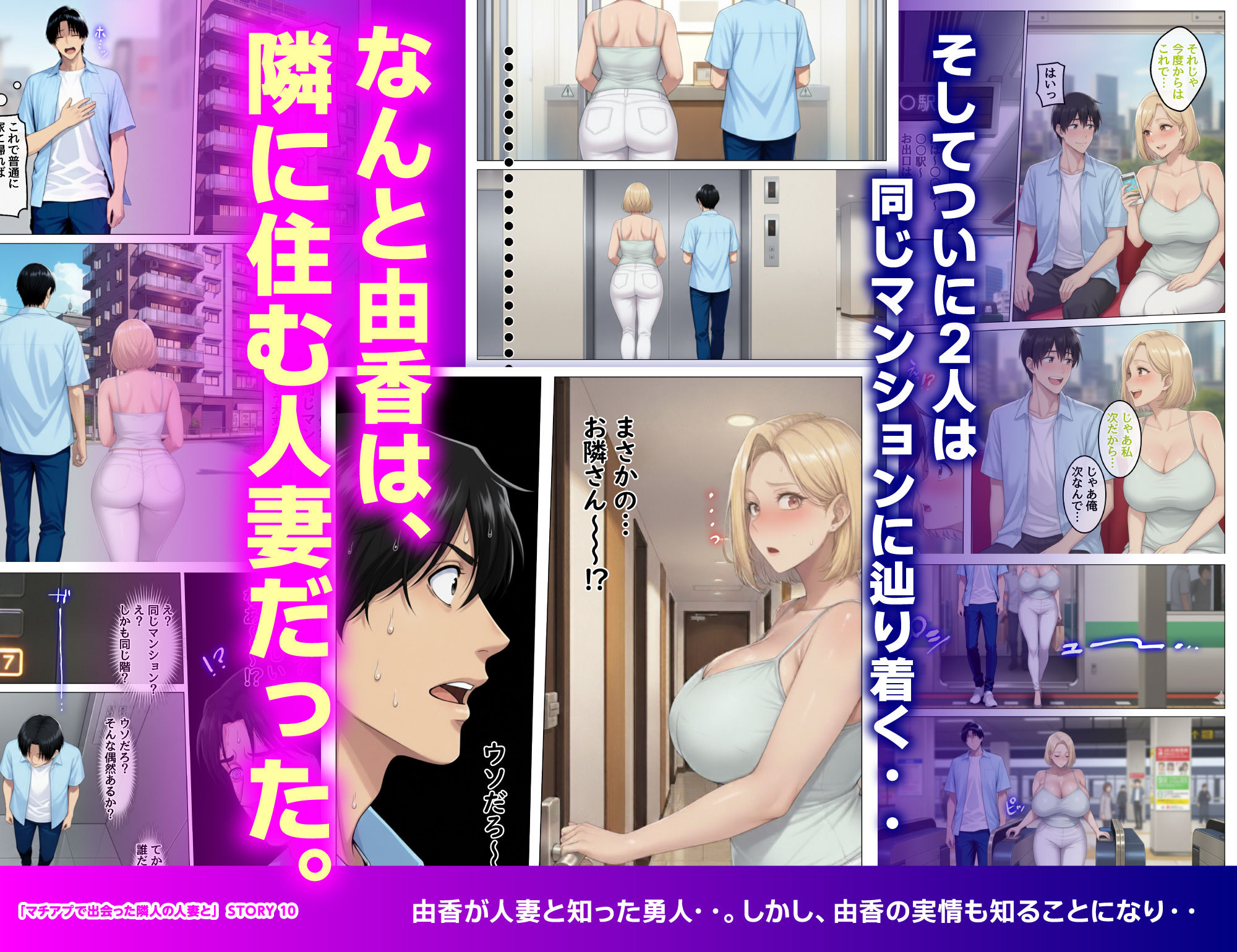 マッチングアプリで出会ったむちむち美女が、まさかの隣人で人妻だった件