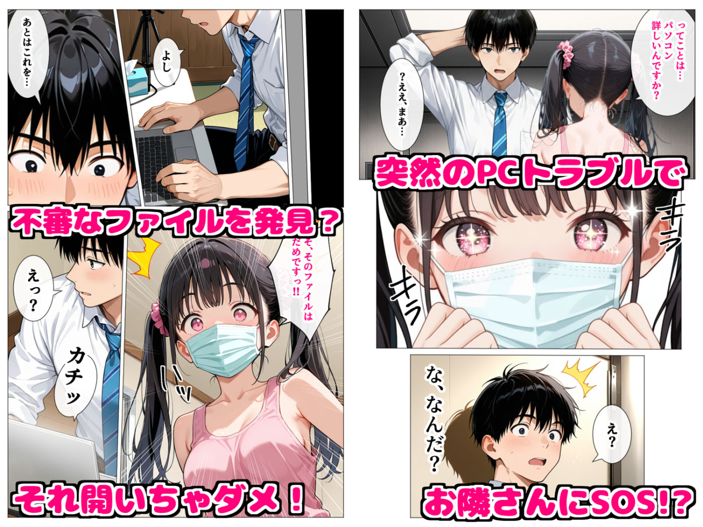 いつもノーブラのエチエチなお隣さんが実はセクシーなエロ配信者だった件（2/6）