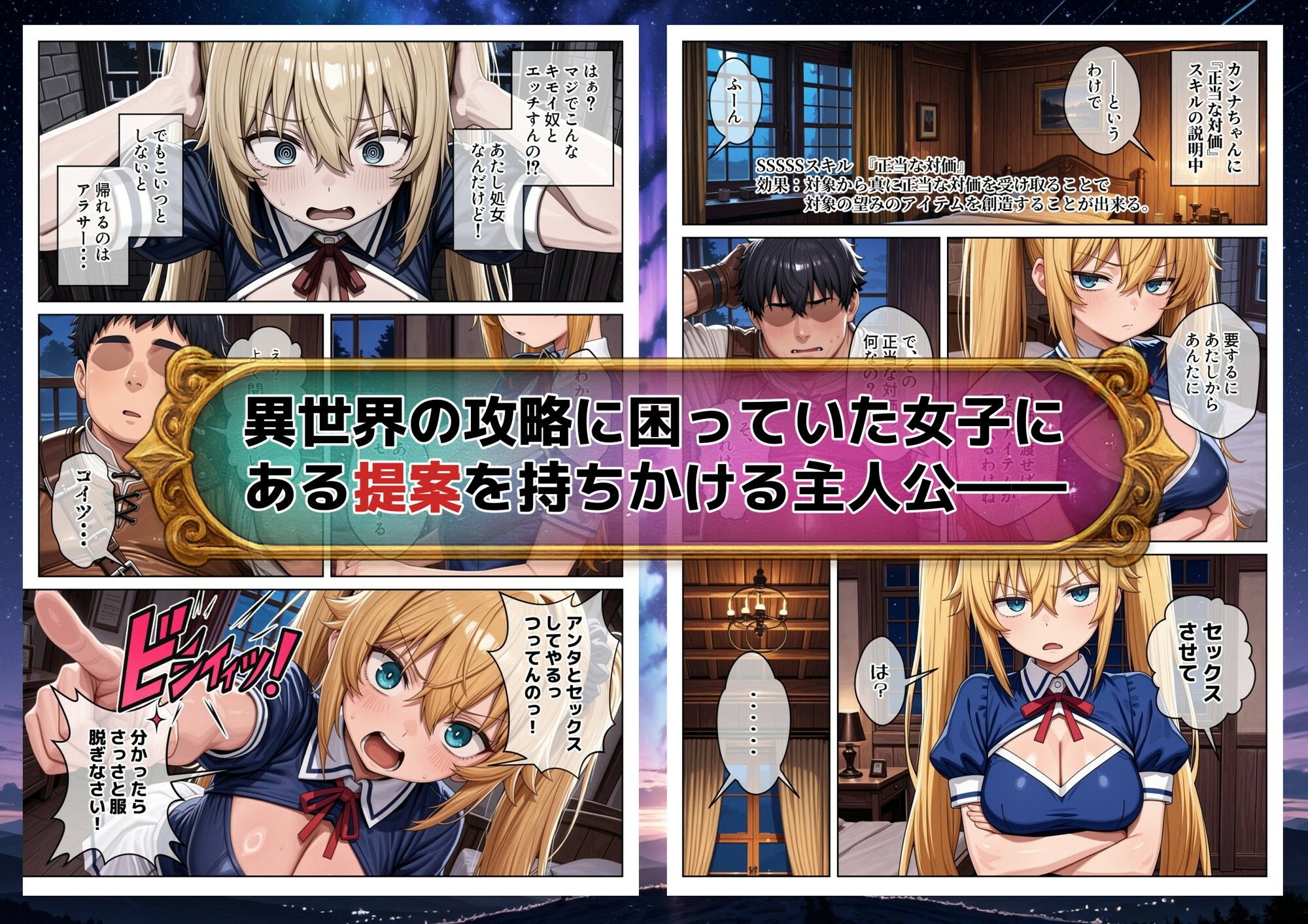 異世界で『正当な対価』スキルを得た俺 対価としてセックスを要求する